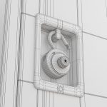 Metal Locker With Padlock