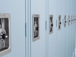 Metal Locker With Padlock