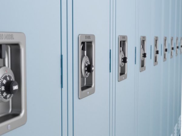 Metal Locker With Padlock