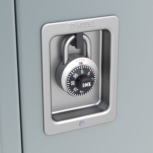 Metal Locker With Padlock