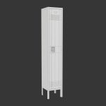 Metal Locker With Padlock