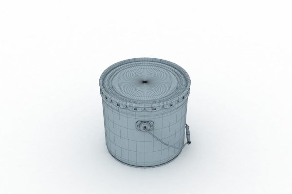 Metal Paint  Bucket 3 Gallon Mockup 3D model