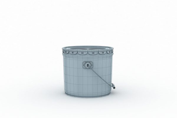 Metal Paint  Bucket 3 Gallon Mockup 3D model