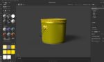 Metal Paint  Bucket 3 Gallon Mockup 3D model