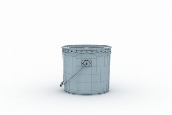 Metal Paint  Bucket 3 Gallon Mockup 3D model