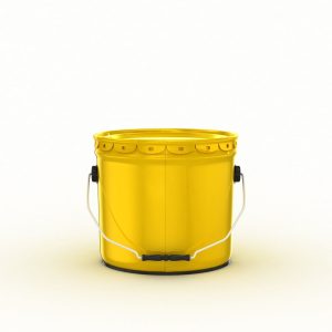 Metal Paint  Bucket 3 Gallon Mockup 3D model
