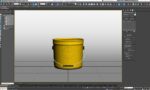 Metal Paint  Bucket 3 Gallon Mockup 3D model