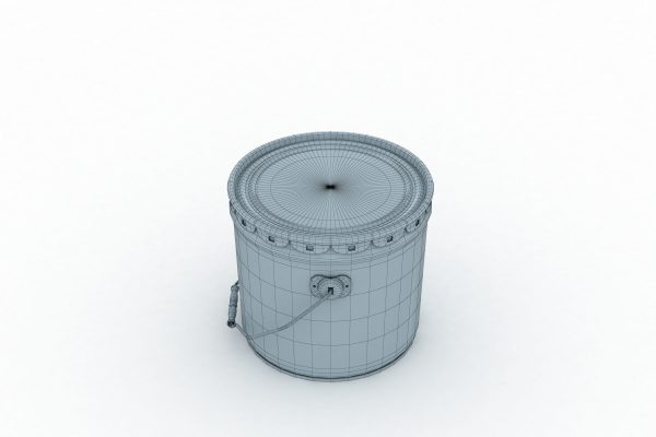 Metal Paint  Bucket 3 Gallon Mockup 3D model
