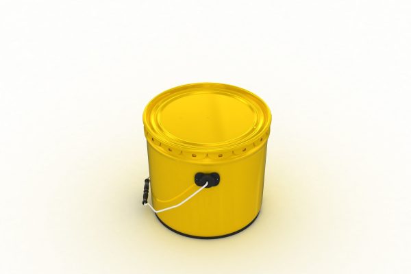 Metal Paint  Bucket 3 Gallon Mockup 3D model