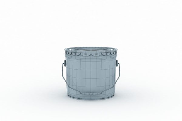 Metal Paint  Bucket 3 Gallon Mockup 3D model