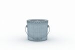 Metal Paint  Bucket 3 Gallon Mockup 3D model