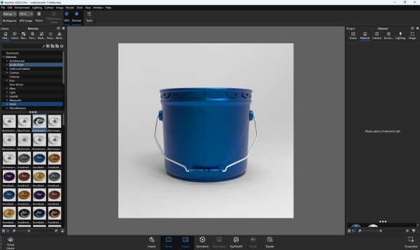 Metal Paint  Bucket 3 Gallon Mockup 3D model