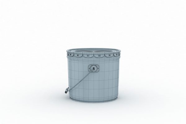Metal Paint  Bucket 3 Gallon Mockup 3D model