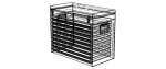 Metal Portable Tool Box with Drawers