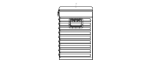 Metal Portable Tool Box with Drawers