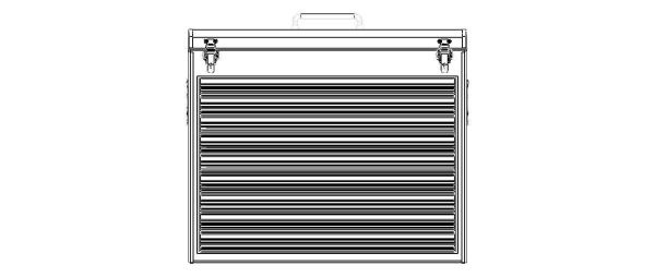 Metal Portable Tool Box with Drawers