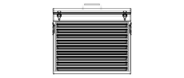 Metal Portable Tool Box with Drawers