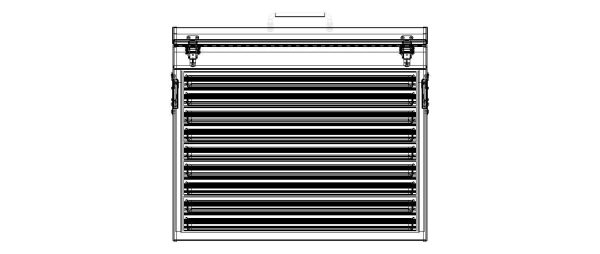 Metal Portable Tool Box with Drawers