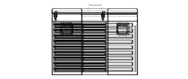 Metal Portable Tool Box with Drawers