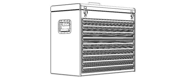 Metal Portable Tool Box with Drawers
