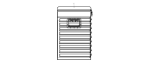 Metal Portable Tool Box with Drawers