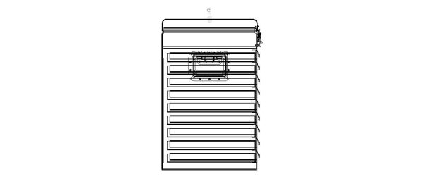 Metal Portable Tool Box with Drawers