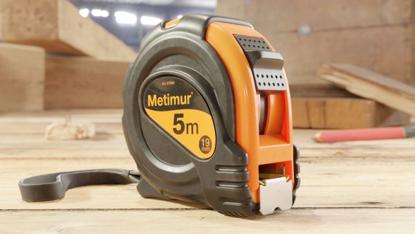 Metal retractable measuring tape