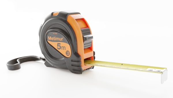 Metal retractable measuring tape