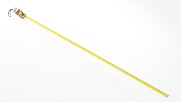 Metal retractable measuring tape