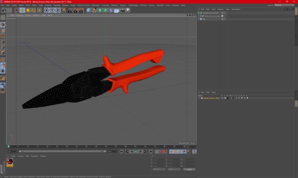 Metal Scissors Red