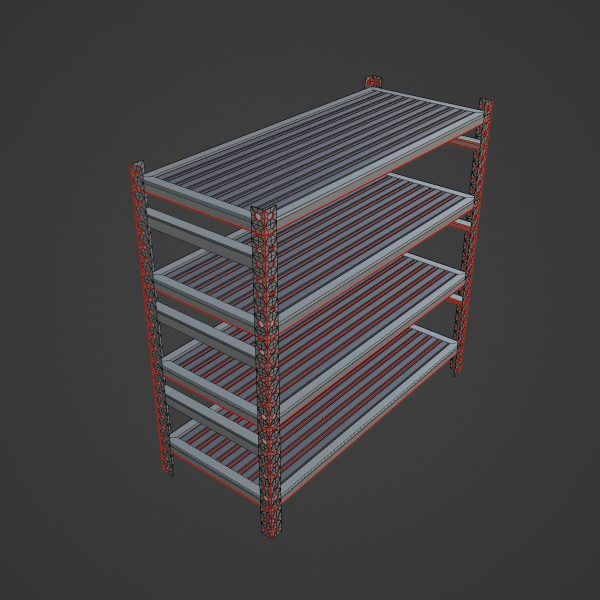 Metal Shelf B 01