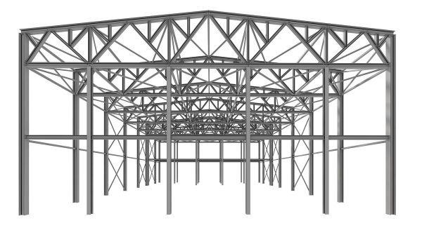 Metal structure - Steel Warehouse Building - Hangar