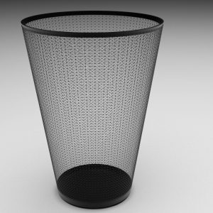 Metal Trash Bin