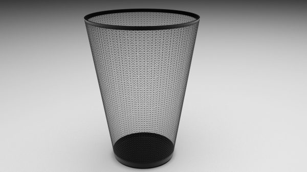 Metal Trash Bin