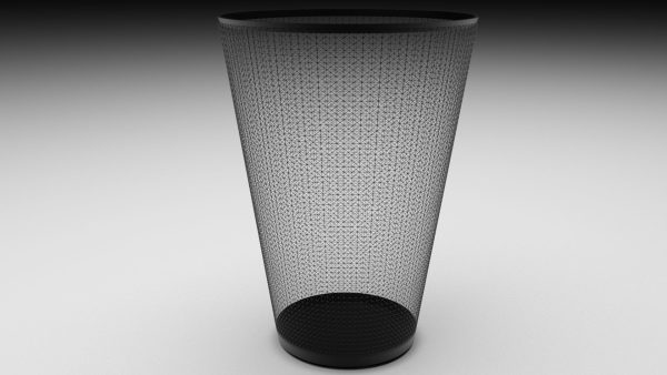 Metal Trash Bin