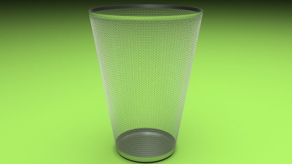 Metal Trash Bin