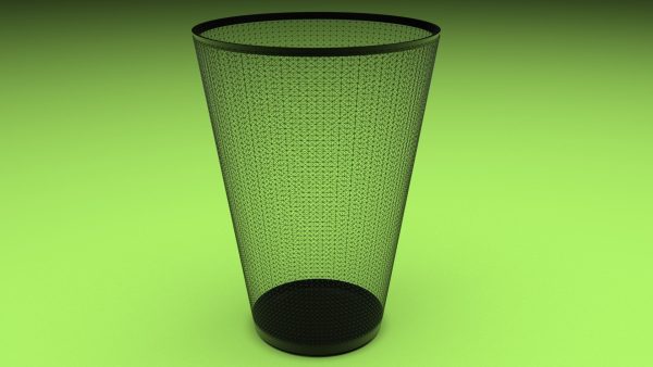 Metal Trash Bin