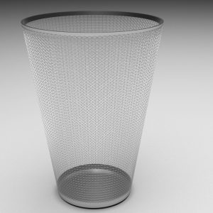 Metal Trash Bin
