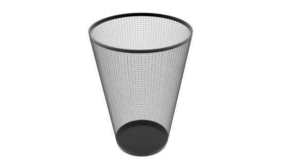 Metal Trash Bin