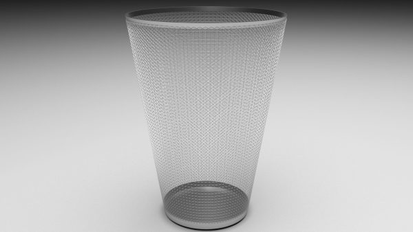 Metal Trash Bin