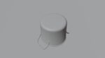 metallic cooking pot 3d model