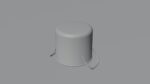 metallic cooking pot 3d model