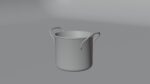 metallic cooking pot 3d model