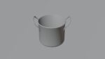 metallic cooking pot 3d model