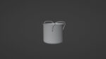 metallic cooking pot 3d model