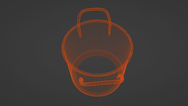 metallic cooking pot 3d model
