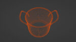 metallic cooking pot 3d model