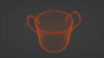 metallic cooking pot 3d model