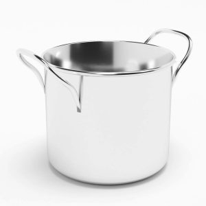 metallic cooking pot 3d model