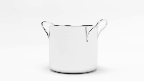metallic cooking pot 3d model
